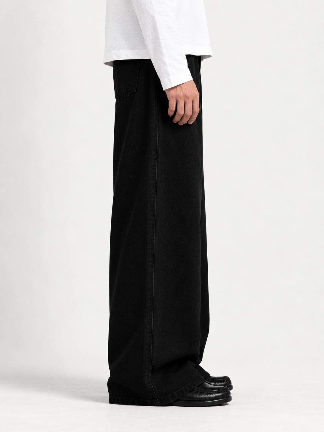 Wide leg jet black ￼