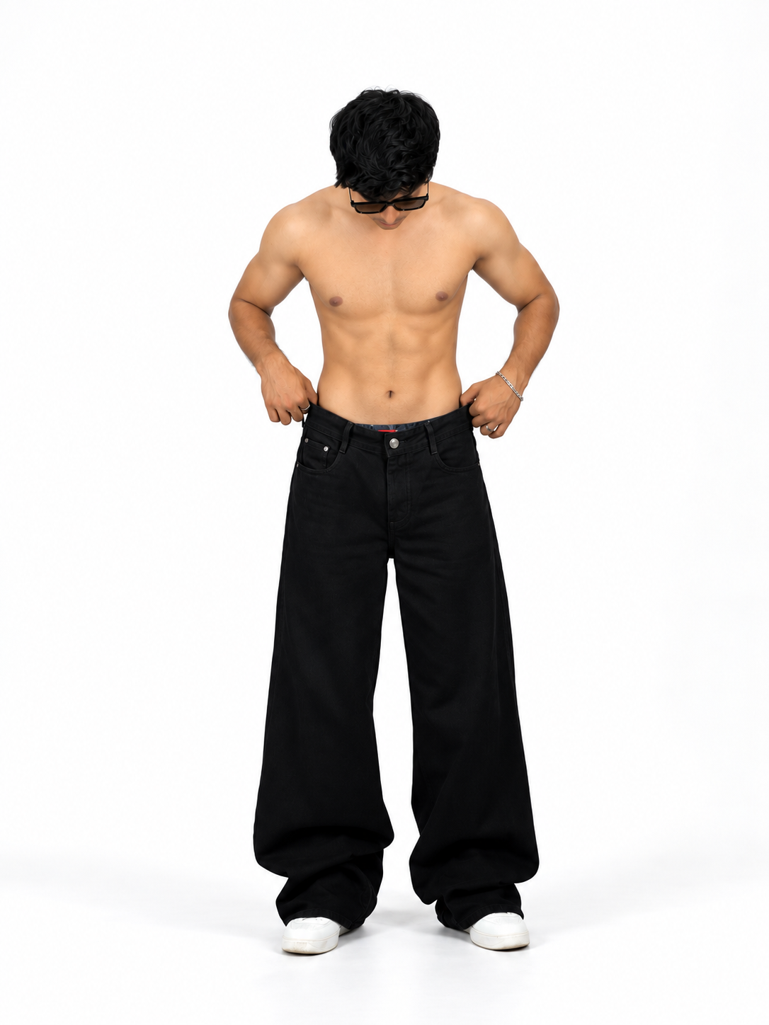 Wide leg jet black ￼